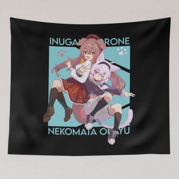 Item preview, Hololive Gamers - Inugami Korone and Nekomata Okayu designed and sold by Goodnatured30.
