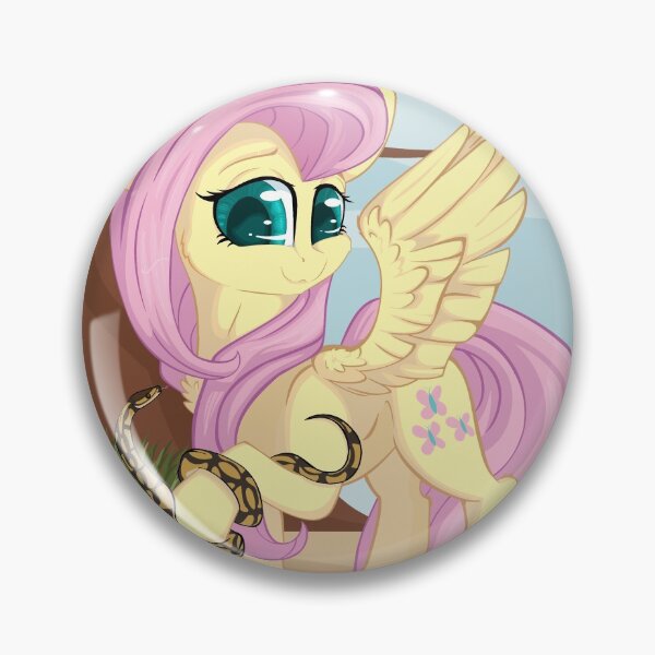 Artikelvorschau, Fluttershy mit Ball Python - MS Paint - Glänzende Träume entworfen und verkauft von GleamyDreams.