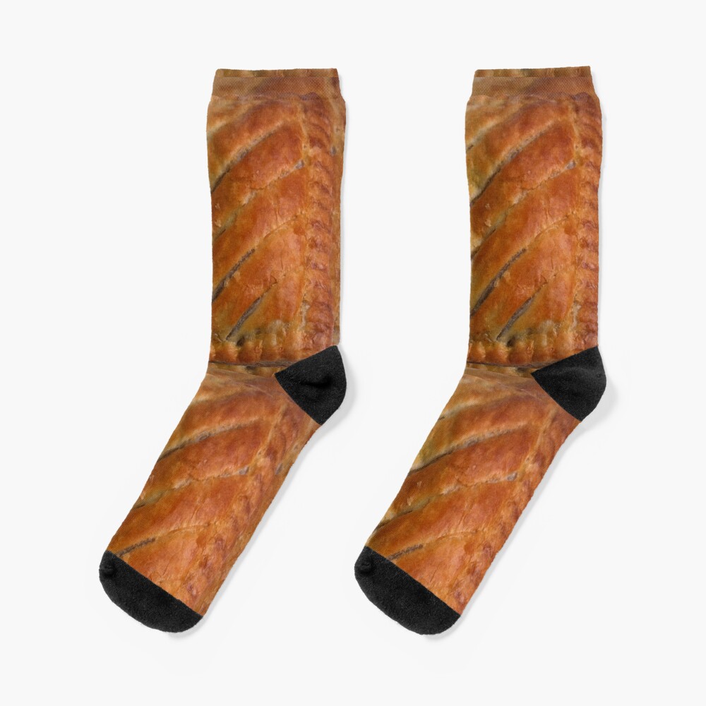 "Greggs Steak Bake" Socks for Sale by ItsDarkInThere Redbubble