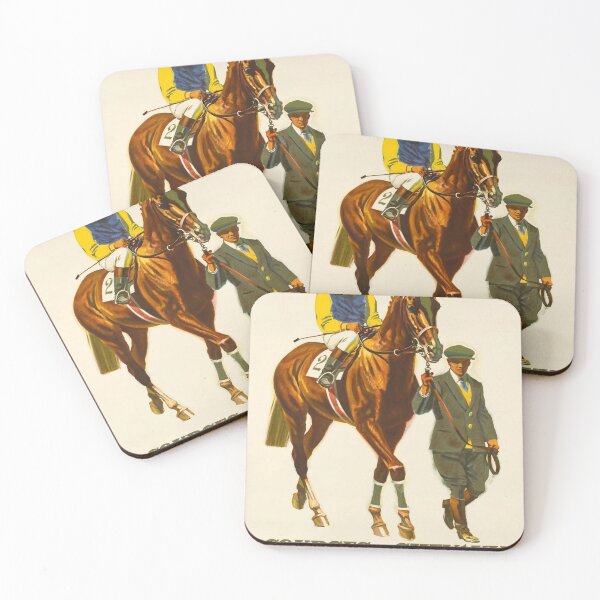 Aperçu de l'œuvre retro yverdon courses de chevaux vintage reclame créée et vendue par CorasPosters.