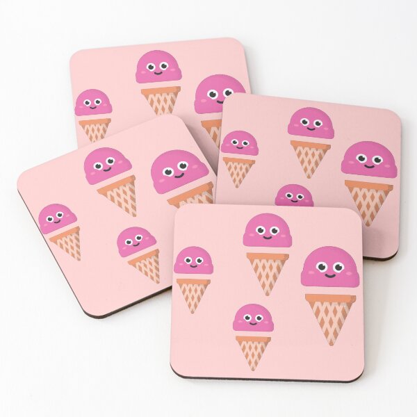 Item preview, Cute strawberry ice cream designed and sold by Sanskrati.