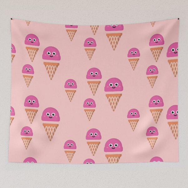 Item preview, Cute strawberry ice cream designed and sold by Sanskrati.