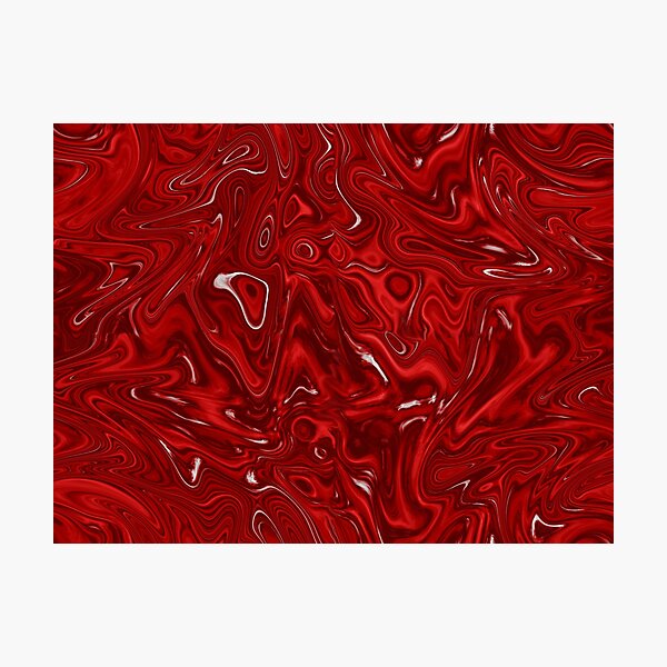 Scarlet Swirl Photographic Print