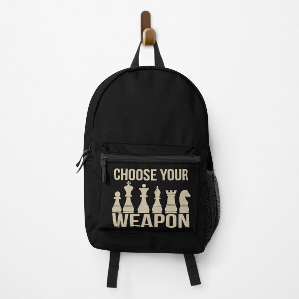 Choose Your Weapon Chess Backpack