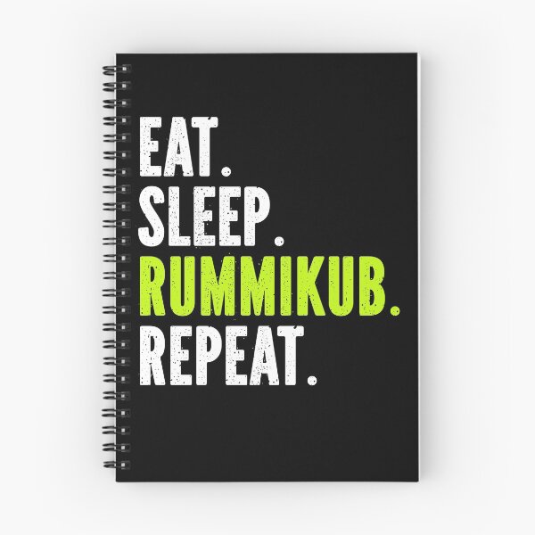 Item preview, Eat Sleep Rummikub Repeat (Fluro) designed and sold by Eatmyshirtz.