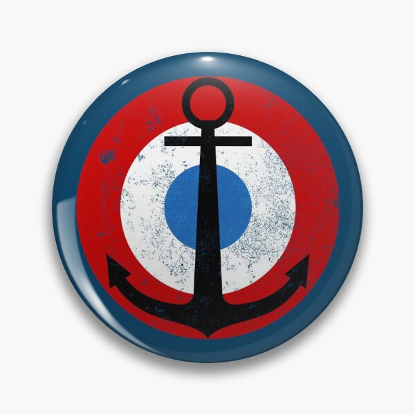 Item preview, Aéronavale - French Naval Aviation Roundel (distressed) designed and sold by StrongVlad.