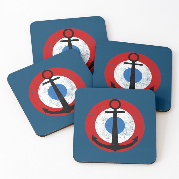 Item preview, Aéronavale - French Naval Aviation Roundel (distressed) designed and sold by StrongVlad.