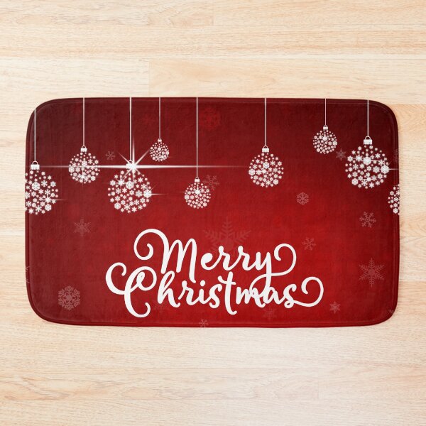 Item preview, Merry Christmas snowflake balls , Season december, frame red background designed and sold by MarketVisionAV.