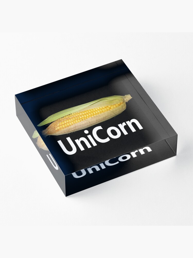 Alternate view of Cute Unicorn Acrylic Block