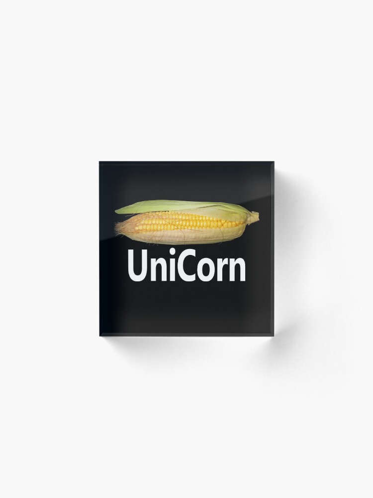 Alternate view of Cute Unicorn Acrylic Block