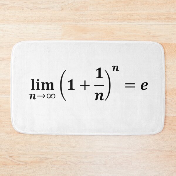 Item preview, math equations: limit equals e: exponential, calculus and math designed and sold by NoetherSym.