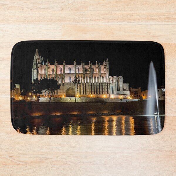 Item preview, Cathedral of Palma de Mallorca at night designed and sold by Ulysse Pixel.