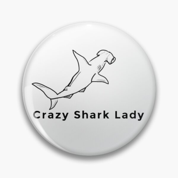 Item preview, crazy shark lady designed and sold by NancyArtDesigns.