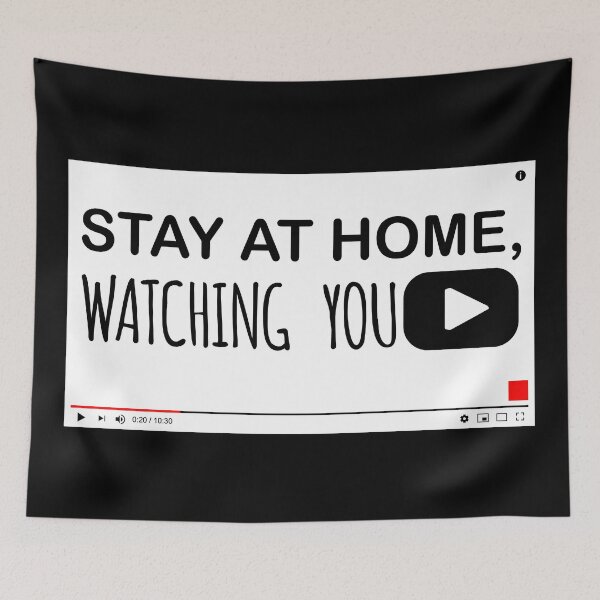 Item preview, QUARANTINE AT HOME WATCHING YOUTUBE designed and sold by HAIFAHARIS.