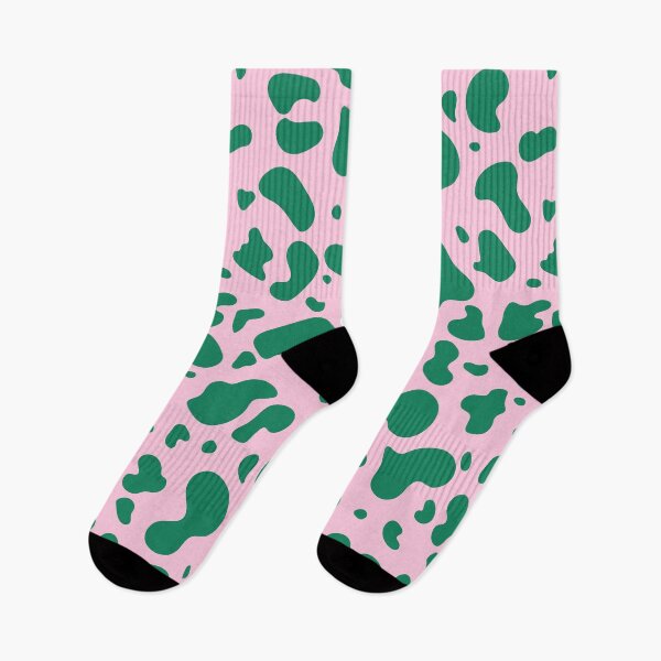Item preview, Vacas Kawaii Green Pink Cow Pattern Print designed and sold by 1604techni.