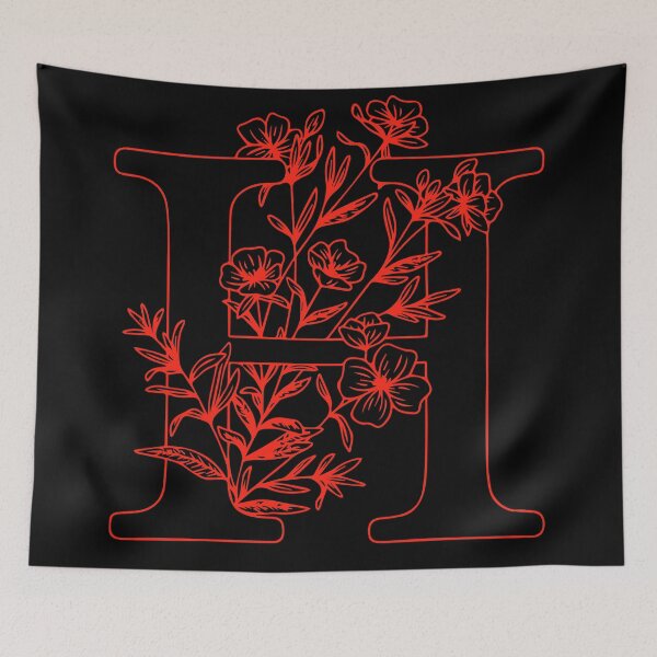 Item preview, FLORAL ALPHABET - H designed and sold by Rabique.
