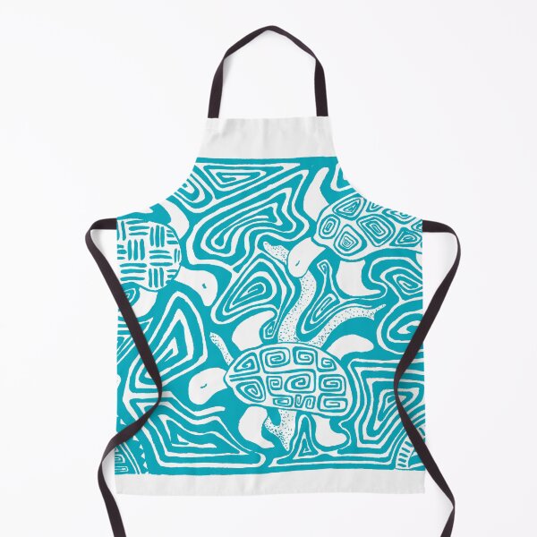 Item preview, Mola Turtles - Blue designed and sold by VeronArtLab.