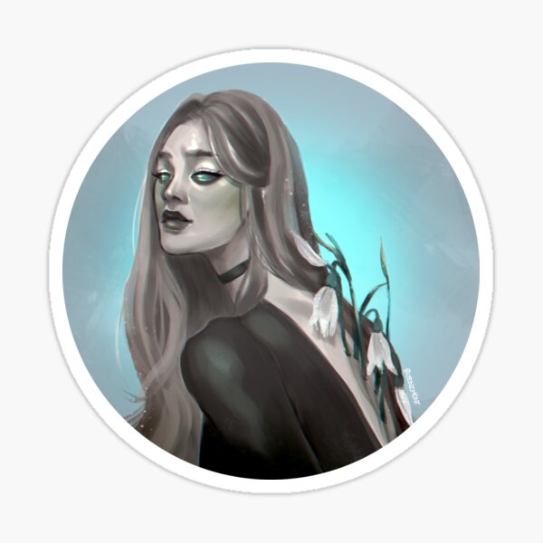 Witchtober: Snowdrop Sticker