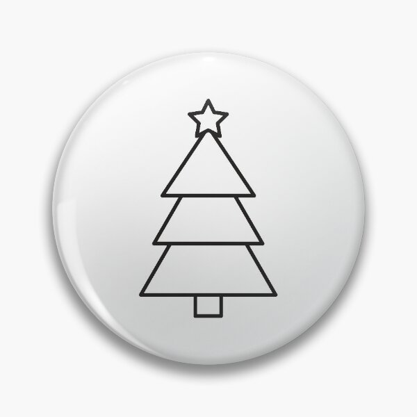Item preview, Minimal Christmas Tree Outline designed and sold by ennbe.