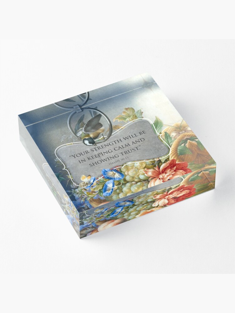Alternate view of 2021 YEARTEXT (Fruits and Flowers) Acrylic Block