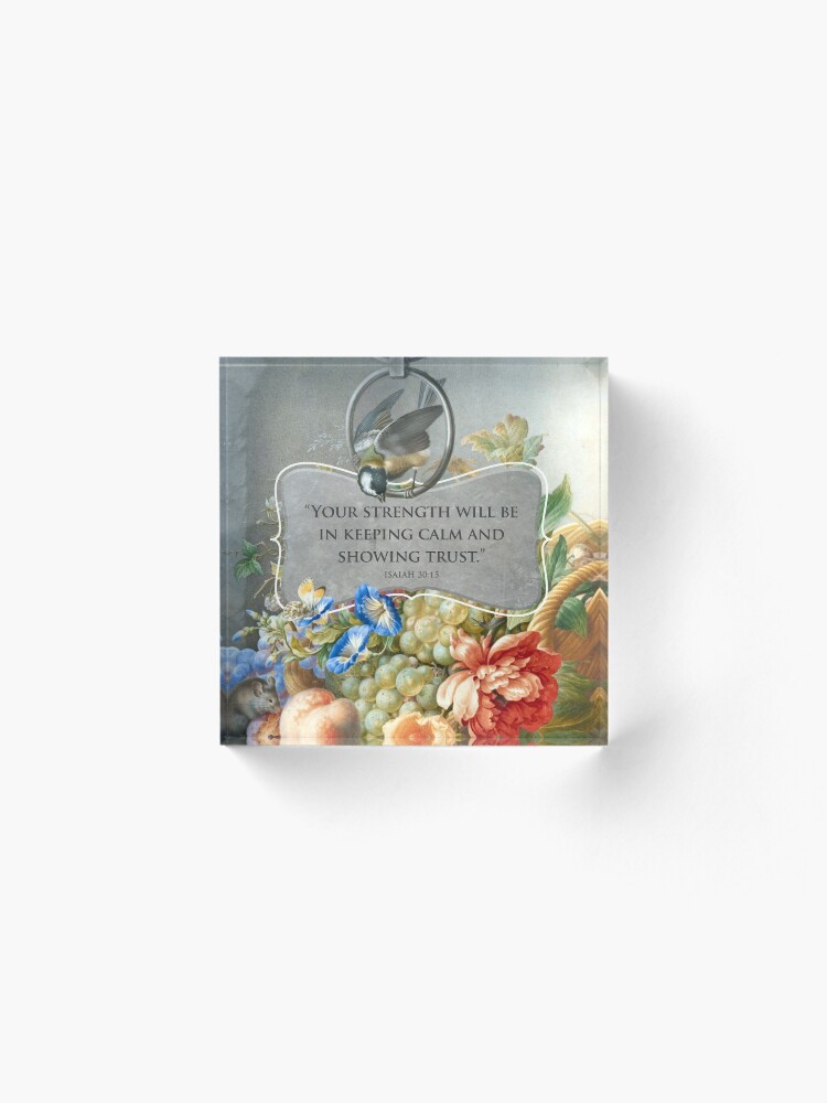Alternate view of 2021 YEARTEXT (Fruits and Flowers) Acrylic Block