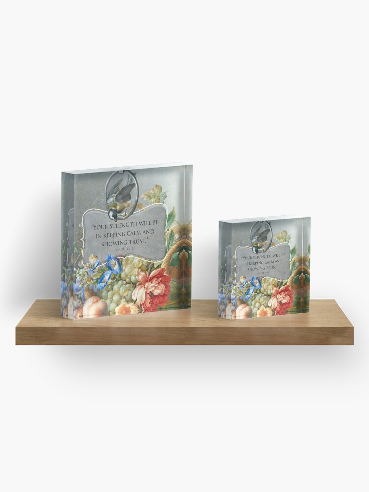 Alternate view of 2021 YEARTEXT (Fruits and Flowers) Acrylic Block