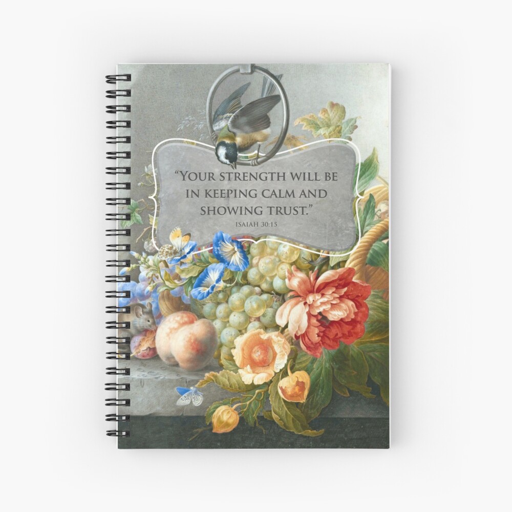 2021 YEARTEXT (Fruits and Flowers) Spiral Notebook