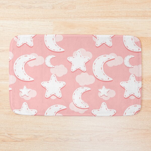 Item preview, Red Nursery Moon and Stars Pattern designed and sold by everything4eva.