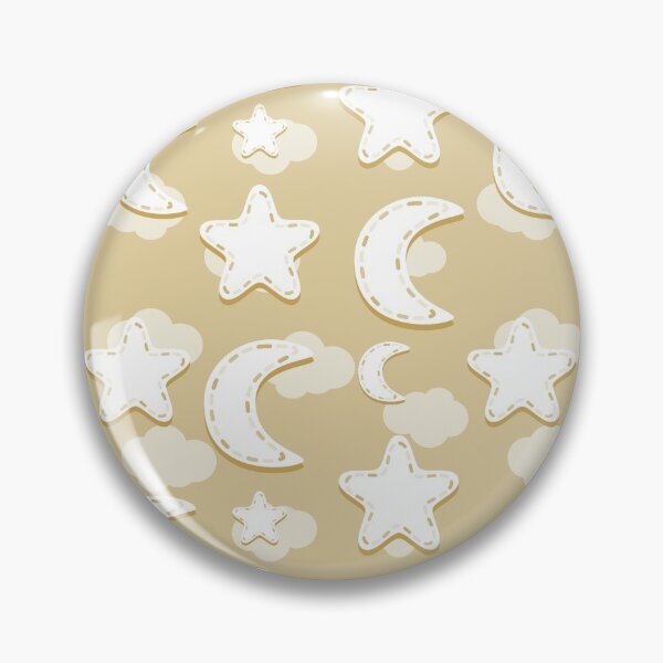 Item preview, Yellow Nursery Moon and Stars Pattern designed and sold by everything4eva.
