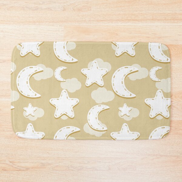 Item preview, Yellow Nursery Moon and Stars Pattern designed and sold by everything4eva.