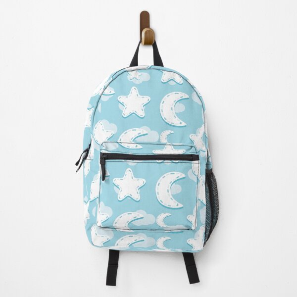 Item preview, Sky Blue Nursery Moon and Stars Pattern designed and sold by everything4eva.