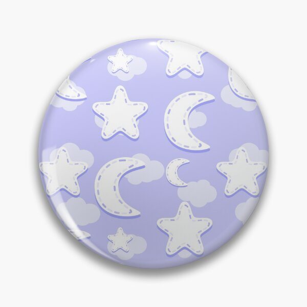 Item preview, Violet Nursery Moon and Stars Pattern designed and sold by everything4eva.