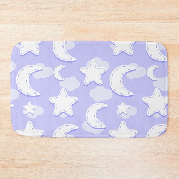 Item preview, Violet Nursery Moon and Stars Pattern designed and sold by everything4eva.