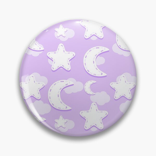 Item preview, Purple Nursery Moon and Stars Pattern designed and sold by everything4eva.