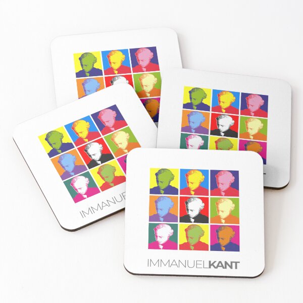 Item preview, Immanuel Kant pop-art poster portrait designed and sold by CMYKStudio.