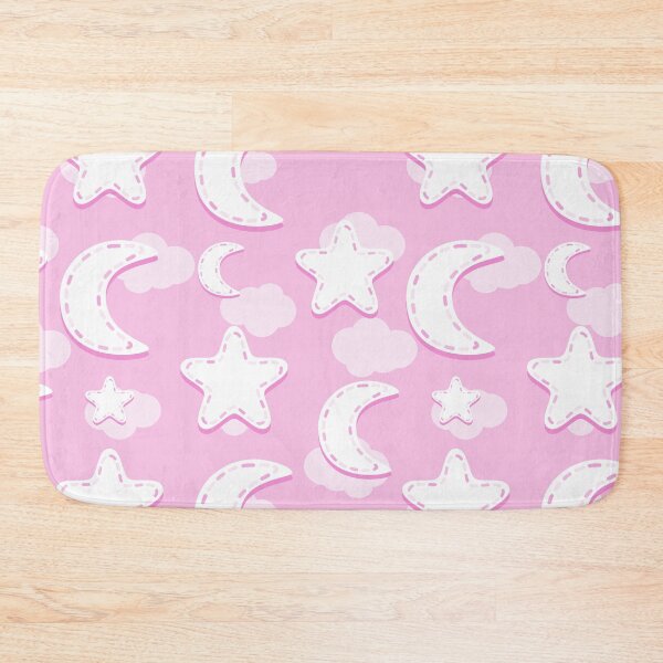 Item preview, Pink Nursery Moon and Stars Pattern designed and sold by everything4eva.