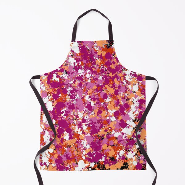 Aperçu de l'œuvre Lesbian Pride Paint Splatter print créée et vendue par OmegaOnyx.