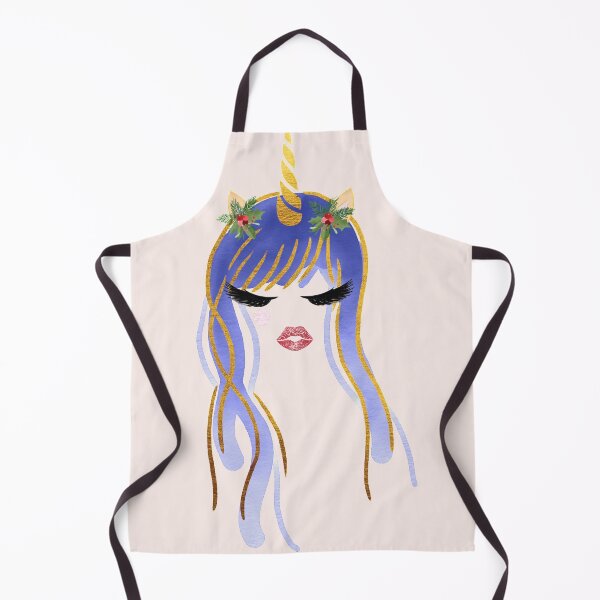 Item preview, Elegant Christmas Unicorn in Blue designed and sold by BlushPearls.