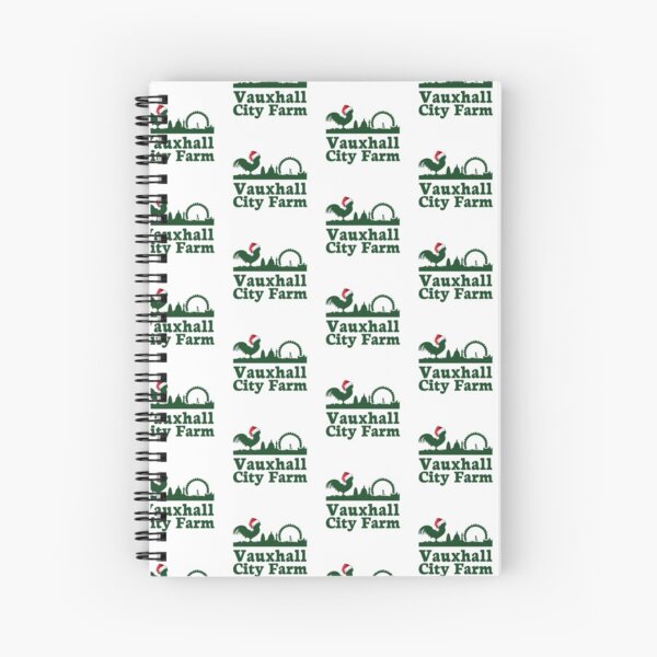 Vauxhall City Farm - Logo - Christmas Spiral Notebook