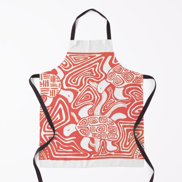 Item preview, Mola Turtles - Coral Red designed and sold by VeronArtLab.
