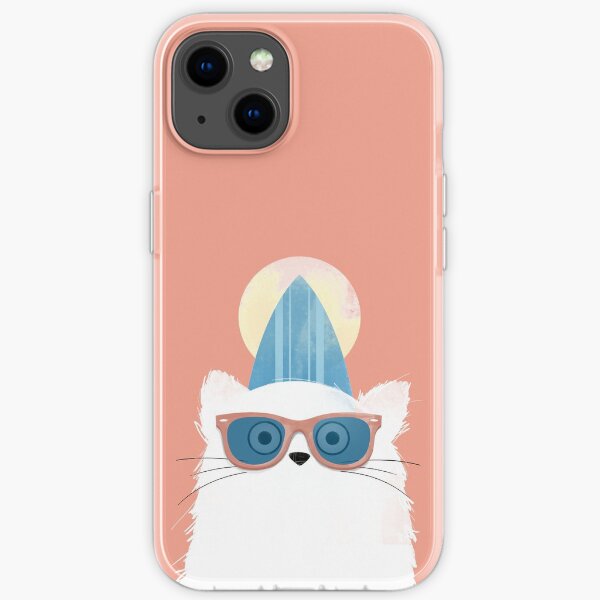 Surfer Beach Cat iPhone Soft Case