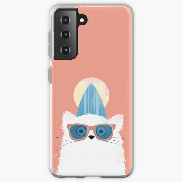 Surfer Beach Cat Samsung Galaxy Soft Case