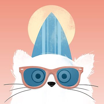 Artwork thumbnail, Surfer Beach Cat by Doozal