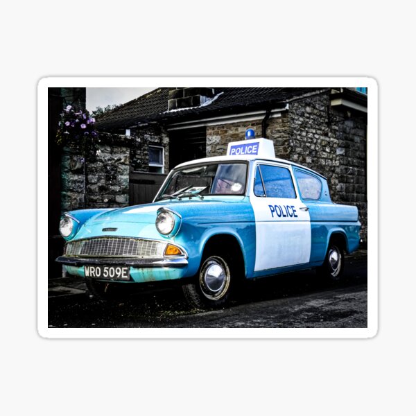 Ford Anglia panda car Sticker