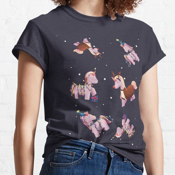 Unicorn Xmas Party Time Classic T-Shirt
