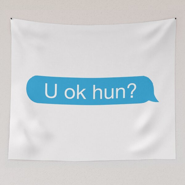 Item preview, u ok hun? - messages text bubble designed and sold by Bella's Merch.