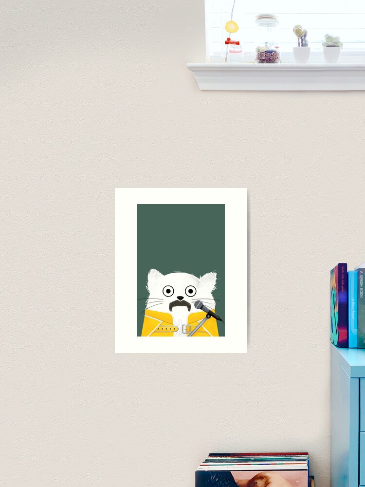 Thumbnail 1 of 3, Art Print, Cat Freddie designed and sold by Doozal.