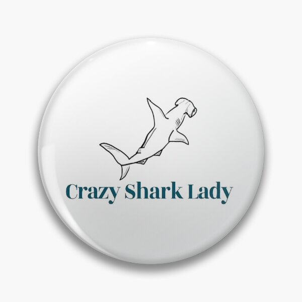 Item preview, crazy shark lady designed and sold by NancyArtDesigns.