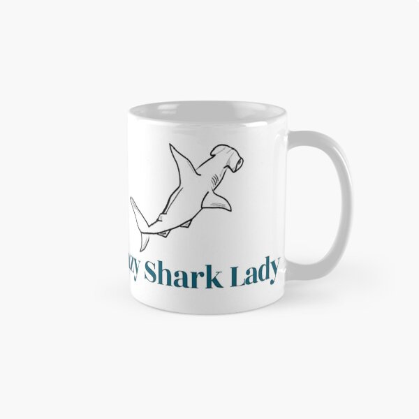 Item preview, crazy shark lady designed and sold by NancyArtDesigns.