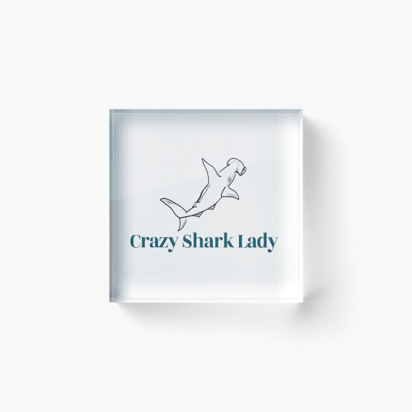 Item preview, crazy shark lady designed and sold by NancyArtDesigns.